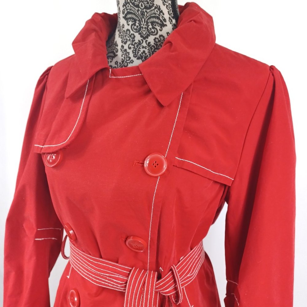 ESPRIT Trench Coat Double Breasted Cotton Blend  XL - Picture 3 of 4